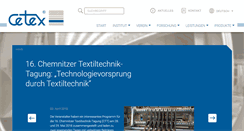 Desktop Screenshot of cetex.de