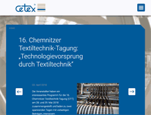 Tablet Screenshot of cetex.de